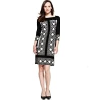 M&S Collection Diamond Print Shift Tunic Dress