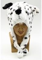 Animal Hat Kids - Children's Size with Ear Covers and Fleece Lining (Spotted Dalmation)