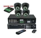 4 Channel DVR & 4 CCD Cameras Security System SKY-8304-4CAM1