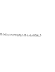 14k Solid White Gold Beaded Bead Anklet Ankle Bracelet 10"