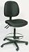 Dakota Designs 1FAV4 Drafting Stool, 24 1/2-35 In H, Black