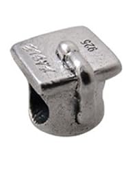 Sterling Silver Graduation Cap Zable Bead Charm bz313