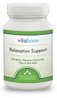 Vitabase Relaxation Support Stress and Anxiety Relief 60 Capsules Dietary Supplement (Pack of 2)
