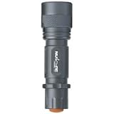 Nu-Flare Ultra-Compact Luxeon Rebel 90 6W LED Flashlight using one AA battery - Zoom Focus, Bright and Efficient