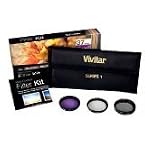 Vivitar 3 Pc Filter Kit 52MM Uv/cpl/fdl