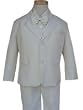 Children's Tuxedo Ivory 2 Button Notch Lapel (Sizes 0-16)-Includes Tuxedo, Shirt, Vest and Bowtie!
