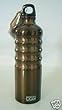 Oggi Eco Friendly Gun Metal 26 oz Aluminum Reusable Water Bottle with Carbiner