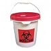 5 Gal. Mail-Away Non-Sharps Container,16x16x16-1/2,RD/WE (UMISC5G129000) Category: Medical Trash Cans