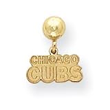 14K Chicago Cubs Chicago Cubs Ball Post Earrings