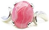 Rhodochrosite Ring, Rhodochrosite Jewelry, Healing Ring, Cocktail Ring, Statement Ring, Promise Ring, Gemstone Ring, Bezel Ring