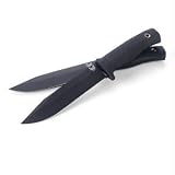 Benchmade - CSK II, Kraton Handle, Black Blade, Plain, Leather Sheath