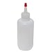 Vestil BTL-RC-6 Low Density Polyethylene (LDPE) Round Squeeze Dispensing Bottle with Removable Red Cap, 2-1/8" Diameter x 6-1/4" Height, 6 oz Capacity, Clear
