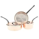 Review Mauviel 6501.00WC / Mauviel M'Heritage 5 PC Cookware Set w/ wooden crate