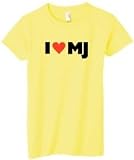 I Love MJ on Women's Cotton T-Shirt (in 22 colors)