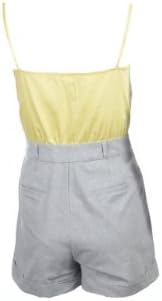 Larsen Gray Day Romper (L, Sunshine/Gray)
