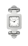Gucci Leather White Dial Women's Watch #YA130404