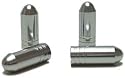 4 Stück ALU Ventilkappen Auto Motorrad Bike Fahrrad BULLET Patrone silber