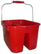 Harper Brush 269 19-Quart Red Mop Bucket