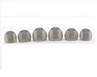One Set/3 sizes - S,M,L GRAY - High density (thicker) silicone, replacement ear cushions for ear-canal fitting earphones earbuds PLUS FREE SAMPLE PAIR of Memory Foam earphone cushions