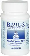 Biotics Research - CoQ-Zyme 30mg 60 Tabs Biotics Research - CoQ-Zyme 30mg 60 Tabs