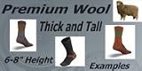 6 pair - Wool & Coolmax - 6 pair - Premium Wool Grabbag Socks