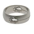 316L Stainless Steel Laser Cut Ring - Spiders - Width: 8mm (Sizes 9-13)stone - Width: 7mm (Sizes 8-12)