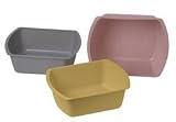 ^Rectangular Wash Basins - 6-quart, Copolymer, 9 1/4" x 11 3/4" x 4 1/2" - Mauve Min.Order is 1 CS ( 50 Each / Case; )