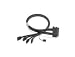 アダプテックジャパン 内部SCSIケーブル1m、SAS×4 to (4) ×1 S-ATA fan-out cable ACK-I-SASx4-4SATAx1-SB-1m