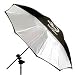 Photogenic 32 Eclipse Umbrella with White Satin Interior & Black Cover.