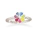 Multicolor Flower Sterling Silver Toe Ring