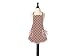 Jessie Steele Ava Children's Bib Apron, Brown and Pink Polka Dot