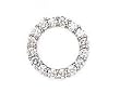 14k White Gold & Diamond Circle Pendant (1.00ctw)