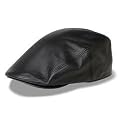 New 09 Kangol K0122CO Leather black hat flat cap 504