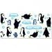 Playfull Penguin Bulletin Board,16-1/2 Lrg Piece,43 Pieces