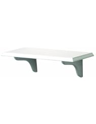 John Sterling KT-0148-818WT Wood Shelf Kit, White, 8-Inch by 18-Inch