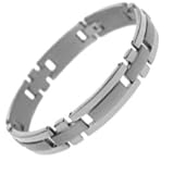 Titanium Braceletwith combination of matte and shiny polish.Width: 12mm Length: 8.5