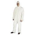 DuPont TY122S Disposable Elastic Wrist, Bootie & Hood White Tyvek Coverall Suit 1414, Size XLarge, Sold by the Each
