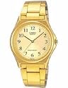 Casio #MTP1130N-9B Men's Casual Gold Tone Analog Watch