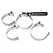 4 Piece Interchangeable Oil Filter Wrench Set