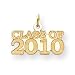 14k Class of 2010 Charm - Measures 11x8mm