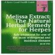 Books & Media Melissa Extract: Natural Herbal Remedies Herpes, Jan De Vries