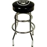 Oakland Raiders Backless Swivel Sports Bar Stool