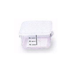 Rubbermaid-4 Qt. Clear Square Carb X Space Saving Container; 8 3/4