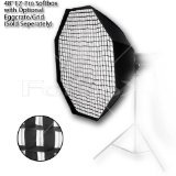 Fotodiox EZ-Pro Octagon Softbox 48" with Speedring for Elinchrom Monolights, Prolinca, BXRi Style, Ranger Strobe & more