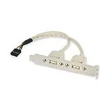 DUAL USB CONNECTOR, 10 PIN CONN.