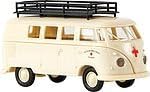HO Scale Emergency 1960-63 Volkswagen Kombi T1b Passenger Van - Assembled -- With Roof Rack DRK Hilfszug (cream, German Lettering)
