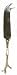 Decorative Stainless Steel Cheese Knife Twig Handle Set/2