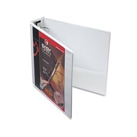 EasyOpen ClearVue Locking Round Ring Binder 2 Capacity White