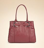 Side Pockets Buckle Handbag