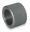 Industrial Grade 1MPK7 Cap, 1/2 In, Galvanized Malleable Iron